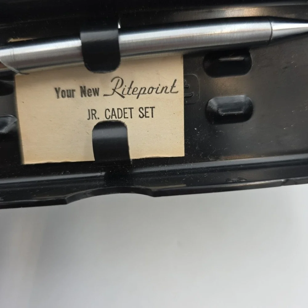 Vintage RITEPOINT Jr Cadet Set Metal Pen & Pencil We Made A Million 1962 Rare
